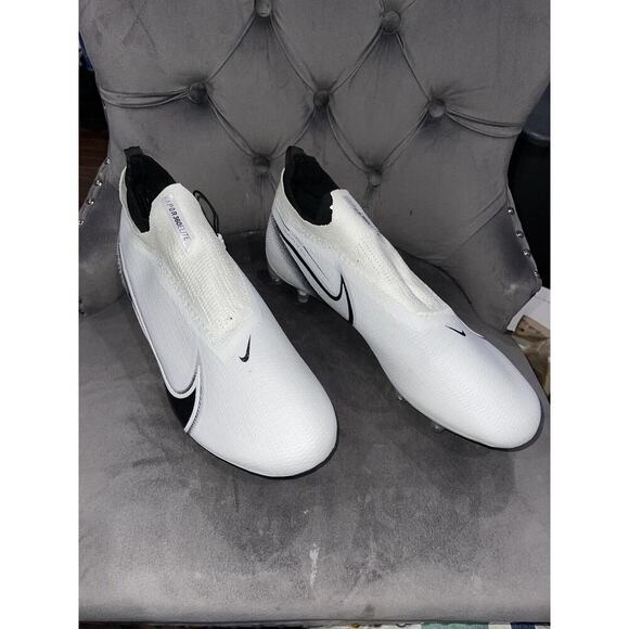 Nike Vapor Edge Elite 360 Wide Football Cleats White Black Men’s 15 DO1144-100 - Picture 2 of 5